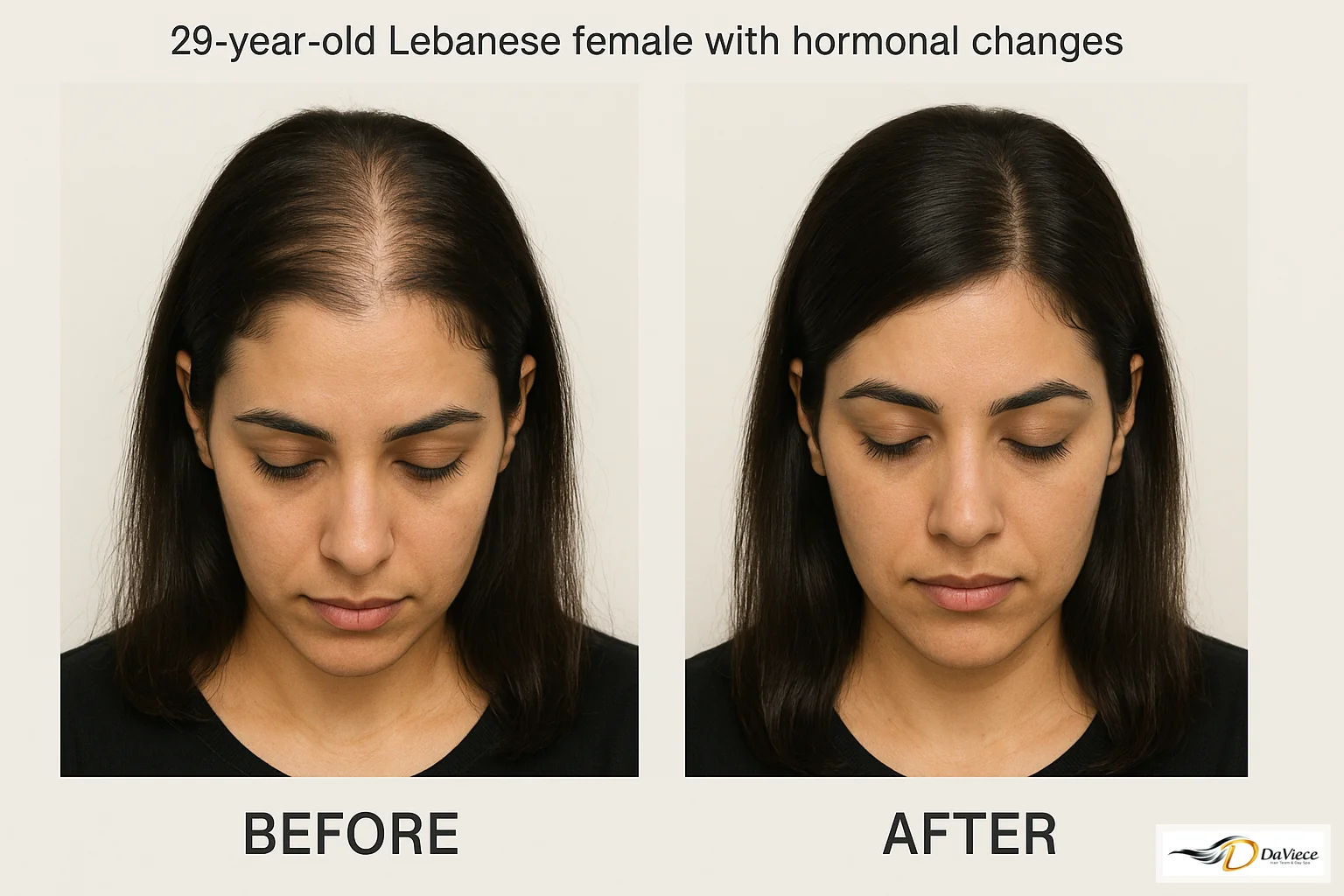 Hair transformation - Before and After