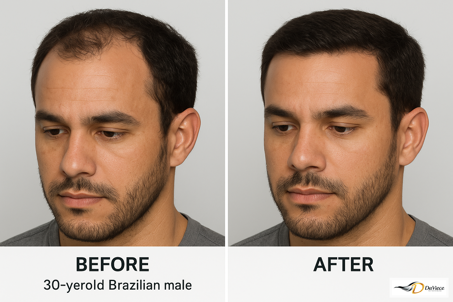 Hair transformation - Before and After